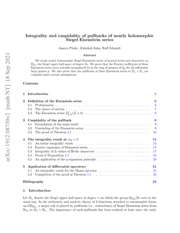 Arxiv:1912.08730V1 [Math.NT]