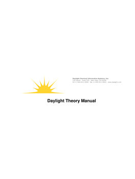 Daylight Theory Manual Daylight Theory Manual Table of Contents Daylight Theory Manual