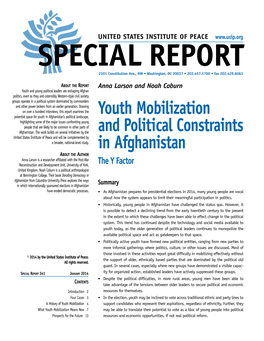 Youth Mobilization and Political Constraints in Afghanistan