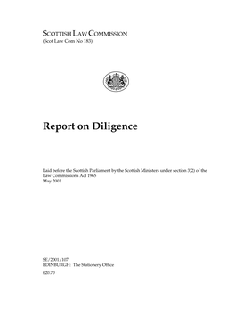 Report on Diligence