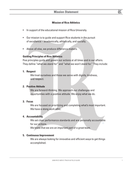 Mission Statement 1 Table of Contents 2 Jan