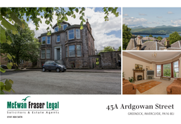 43A Ardgowan Street GREENOCK, INVERCLYDE, PA16 8EJ 0141 404 5474 VIEWS from the PROPERTY