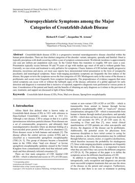 Creutzfeldt-Jakob Disease