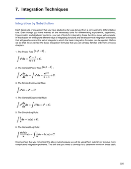 7. Integration Techniques