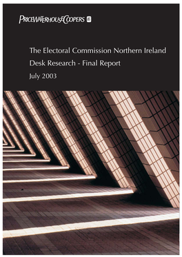 Statistical Analysis of the Northern Ireland