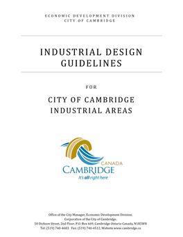 Industrial Design Guidelines