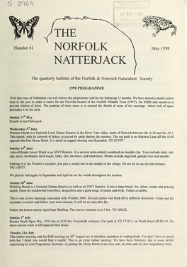 NORFOLK May 1998 NATTERJACK