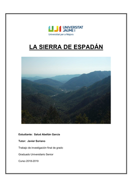 La Sierra De Espadán