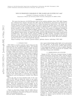 NEW SX PHOENICIS VARIABLES in the GLOBULAR CLUSTER NGC 48331 Andrew N