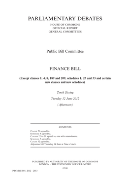 Public Bill Committee