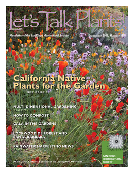 California Native Plants for the Garden See Page 3
