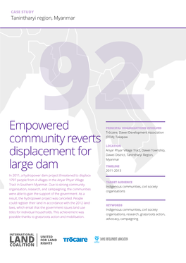 Empowered Community Reverts Displacement for Large