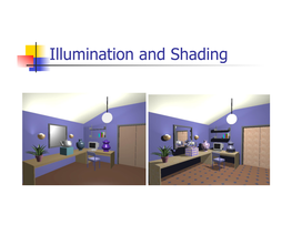 Illumination and Shading Illumination (Lighting)