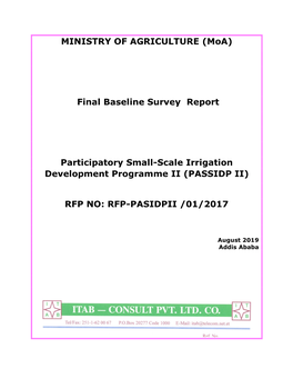 PASIDP-II Baseline Survey Report-Aug- 2019