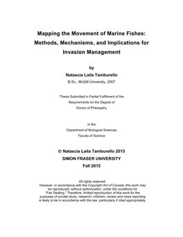 Mapping the Movement of Marine Fishes: Methods, Mechanisms, and Implications for Invasion Management