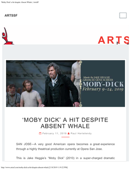 Moby Dick' a Hit Despite Absent Whale | Artssf