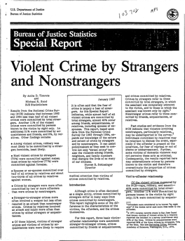 Violent Crime by Strangers and Nonstrangers