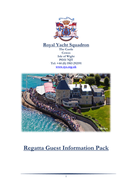 Regatta Guest Information Pack