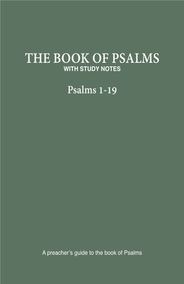 The Book of Psalms with Study Notes