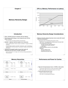 Memory Hierarchy Design