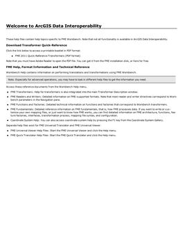 Welcome to Arcgis Data Interoperability
