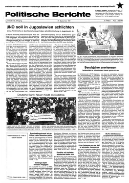 Politische Berichte Tarifrunde ’92 * Die SU Existiert Nicht Mehr