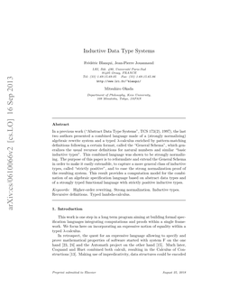 Arxiv:Cs/0610066V2 [Cs.LO] 16 Sep 2013 Eusv Entos Ye Lambda-Calculus