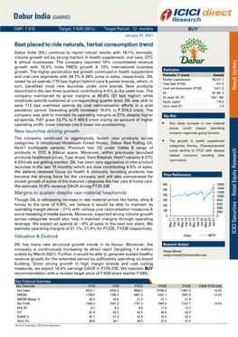 Dabur India (DIL) Continue to Report Robust Results with 18.1% Domestic Volume Growth Led by Strong Traction in Health Supplement, Oral Care, OTC