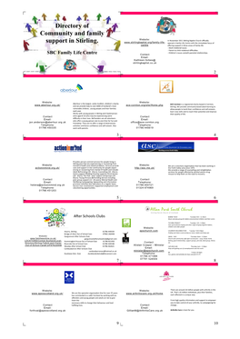 Directory of Community and Family Support in Stirling