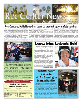 Rec Centers, Daily News-Sun Team to Present Cyber-Safety Seminar