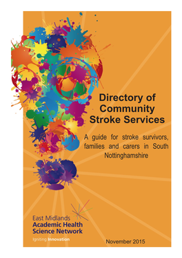 Directory of Community Stroke Services