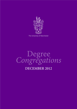 Degree Congregations