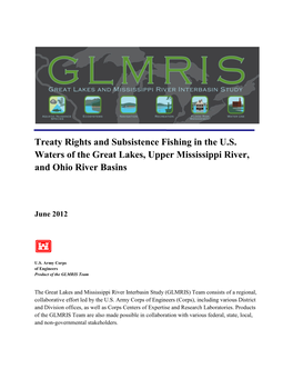 Treaty Rights and Subsistence Fishing in the U.S. Waters of the Great Lakes, Upper Mississippi River, and Ohio River Basins