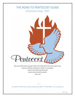 THE ROAD to PENTECOST GUIDE Victorious Living - 2017