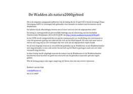 De Wadden Als Natura2000gebied