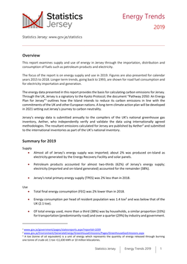 Jersey Energy Trends 2019 Report