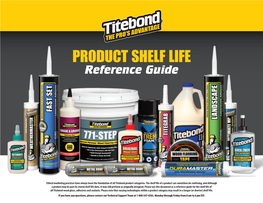 Shelf Life Product Guide