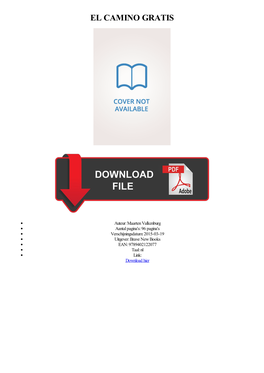 EL CAMINO Gratis Epub, Ebook