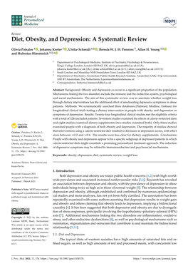 Diet, Obesity, and Depression: a Systematic Review