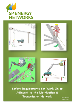 Safety Requirements for Work on Or Adjacent to the Distribution &