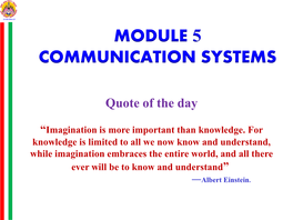 Amplitude Modulation (AM), Frequency Modulation (FM), Phase Modulation (PM) 2