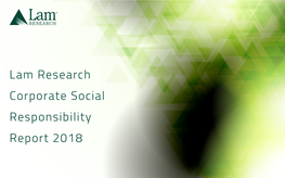 2018 Corporate Social Responsibility Report