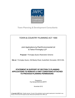 Town & Country Planning Act 1990