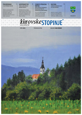 Žirovske STOPINJE 02 April 2016 • Glasilo Občine Žiri