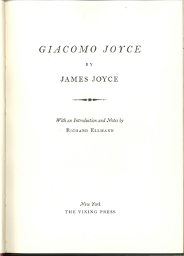 Giacomo Joyce