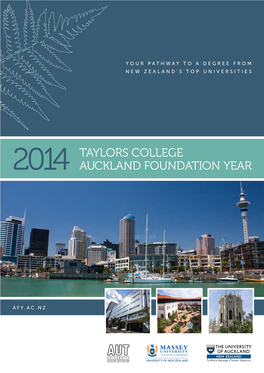 2014 Taylors College Auckland Foundation Year