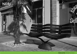 Street Furniture the Series Includes a Litter Bin, a Planter, a Bicycle Rack and a Bench