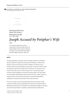 Joseph Accused by Potiphar's Wife