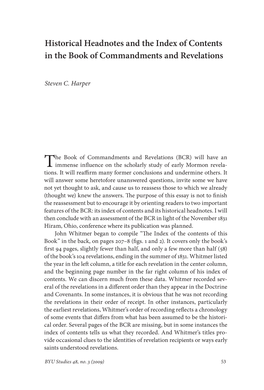 Articles & Covenants,” Doctrine and Covenants Section 20, Which He Dated April 10, 1830, Four Days After the Church’S Organization on April 6 (Fig