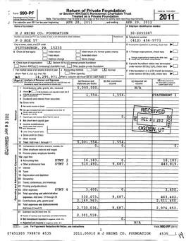 Form 990-PF Return of Private Foundation